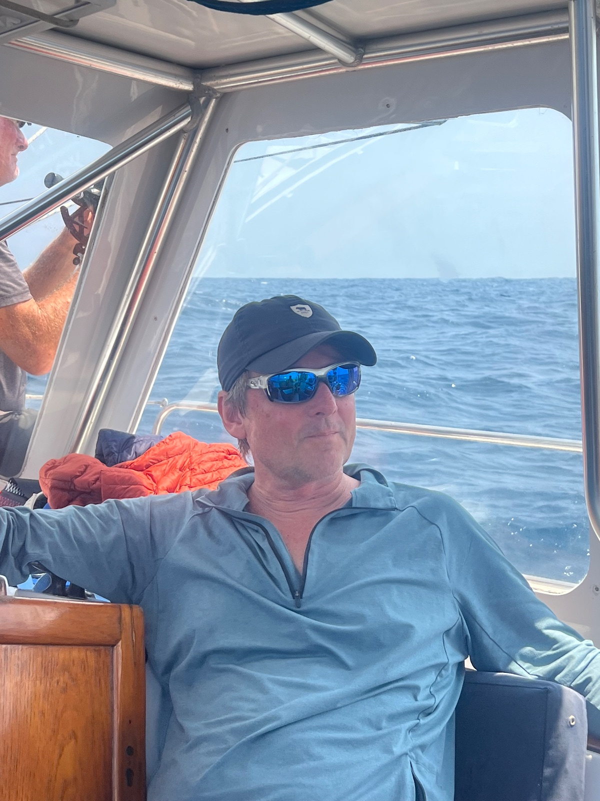 Relaxing before captains hour
