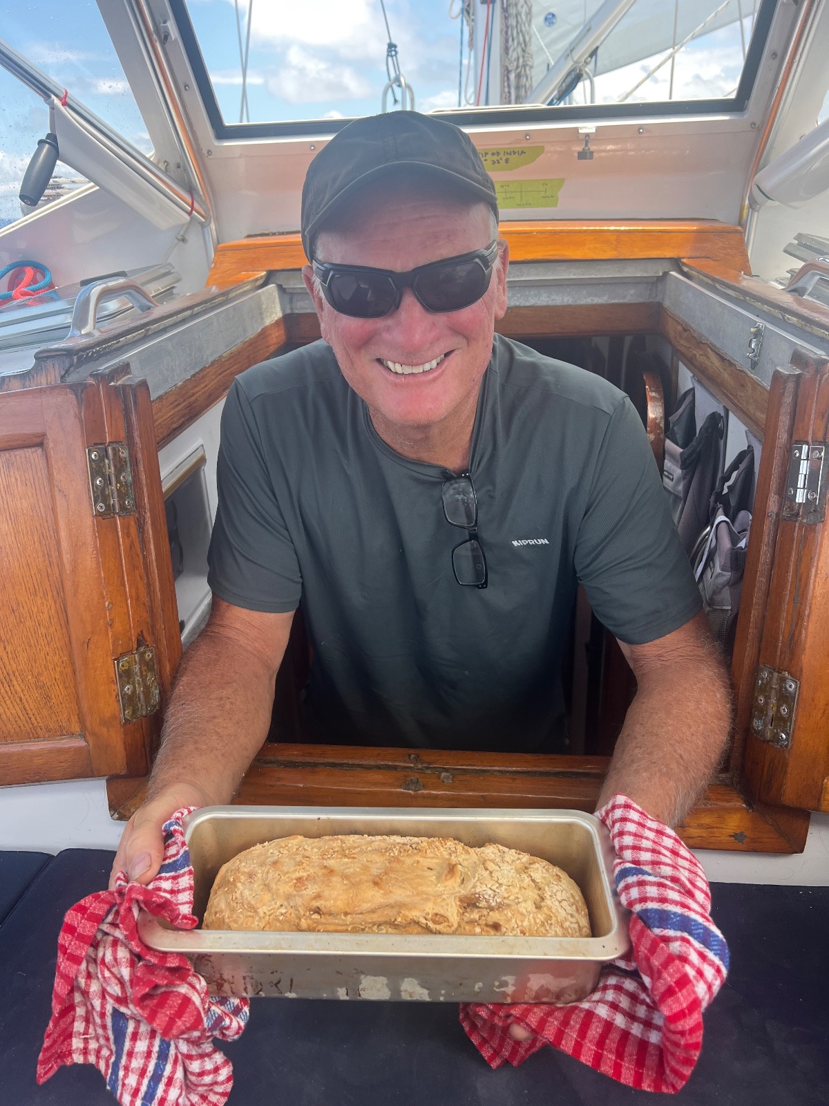 Fresh bread from the galley