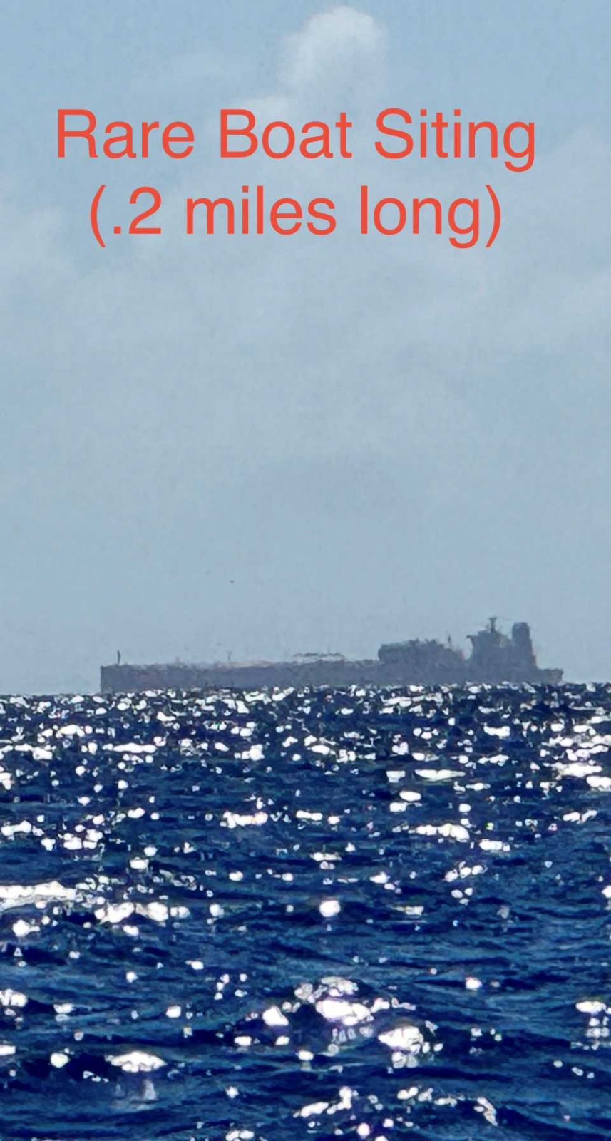 Getting closer to a shipping lane